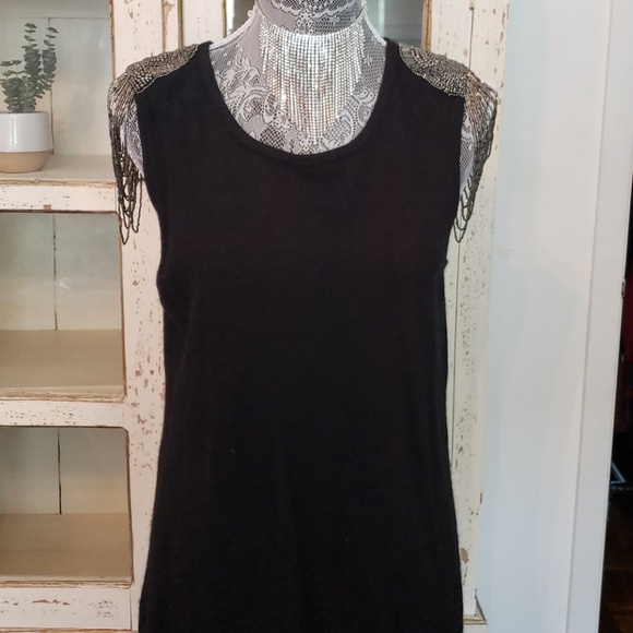 CASHMERE• Gatsby• beaded pullover sweater